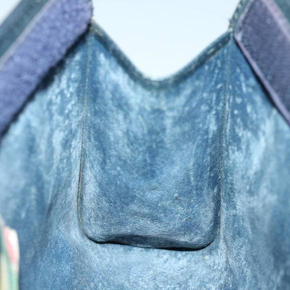 GUCCI GG Supreme Sherry Line Clutch Bag PVC Navy Red 89 01 032 Auth 66429 - Picture 10 of 16